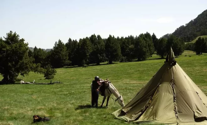 Randonnée en bivouac, La Llagonne, Les Chevaux de la Tramontane